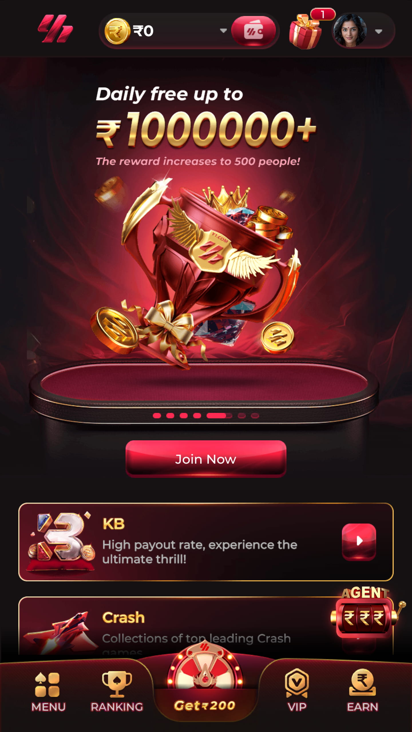 The third image of the app ,Online betting platform with the best betting games with highest cash rewards